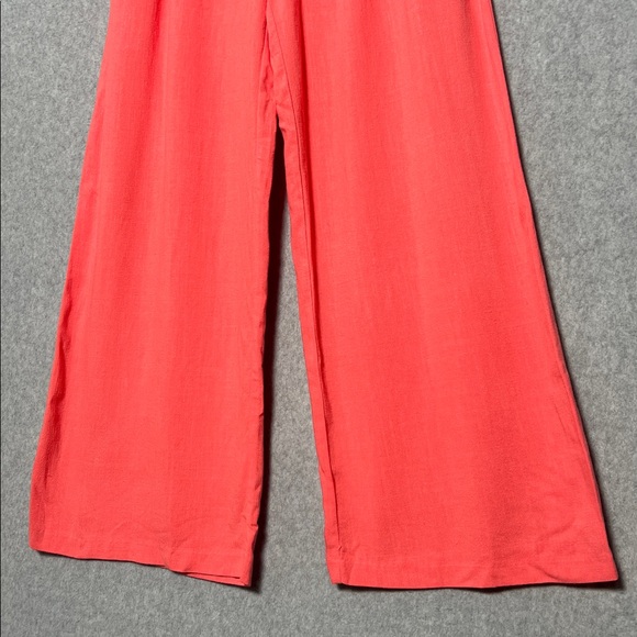 Sadie & Sage Pink Botanical Linen Pants Elastic waist NEW size S - Picture 3 of 7